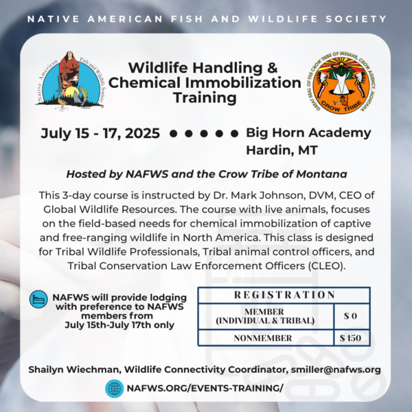 Wildlife Handling and Chemical Immobilization Training