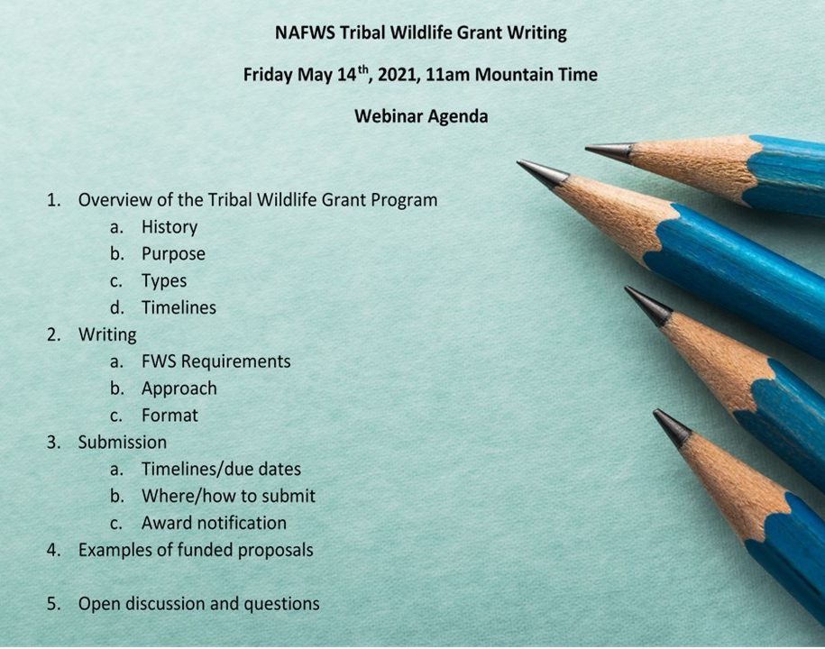 NAFWS Tribal Grant Writing - Native American Fish and Wildlife Society