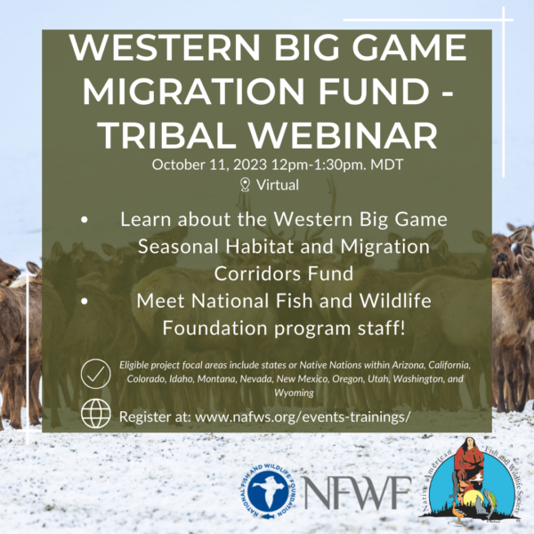 Western Big Game Migration Fund Tribal Webinar