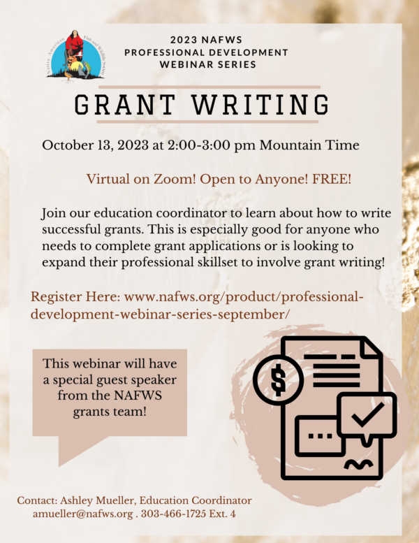 Professional Development Webinar Series: Grant Writing