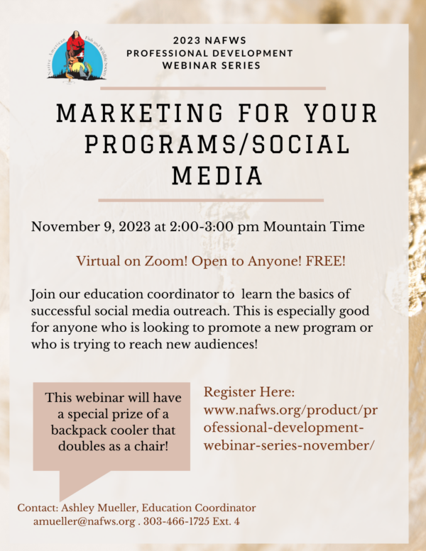 Professional Development Webinar Series: Marketing For Your Programs/Social Media