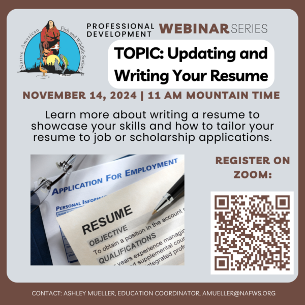Professional Development Webinar Series: Updating and Writing Your Resume