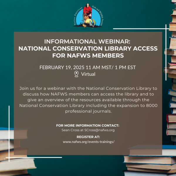 National Conservation Library Access for NAFWS Members